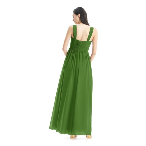 Azazie Zapheira Moss Green Prom/Bridesmaid Dress - Picture 3 of 4